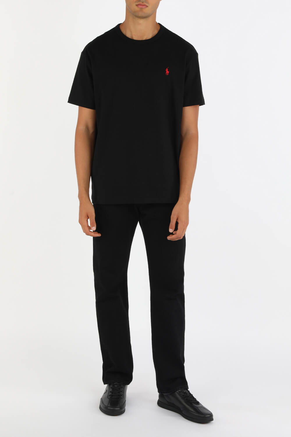 Crewneck T-Shirt in Black